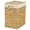 Vintiquewise Handmade Rectangular Water Hyacinth Wicker Laundry Hamper with Lid Natural, Medium QI004242.M - alternate 7